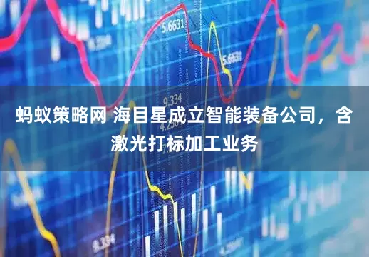 蚂蚁策略网 海目星成立智能装备公司，含激光打标加工业务